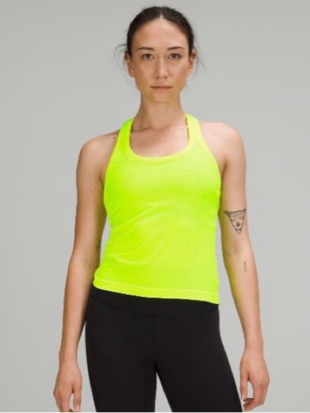 Women’s Neon Yellow Racerback Tank Top